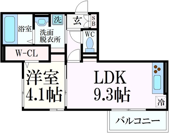 アンベリールの物件間取画像